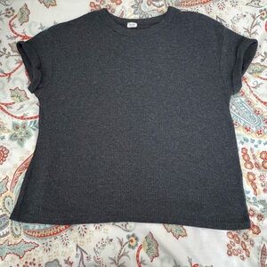 Brandy Melville/John Galt Dark Gray Ribbed T-Shirt